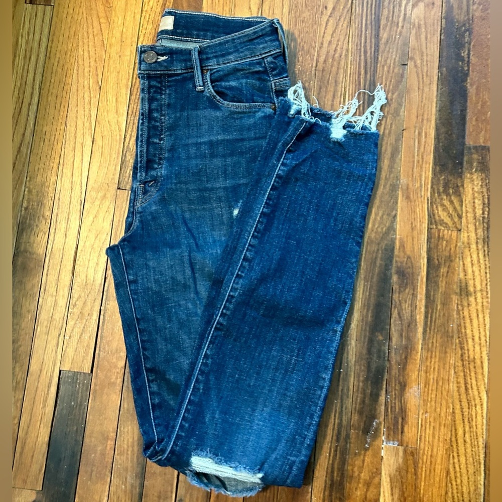 Distressed Paige skinny jeans